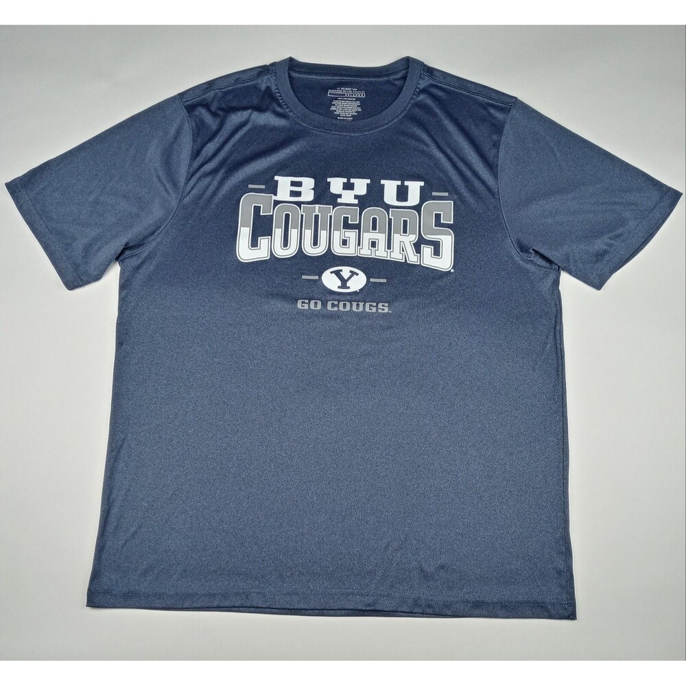 BYU Cougars T-Shirt Brigham Young University NCAA Men's Size 2XL Short Sleeve